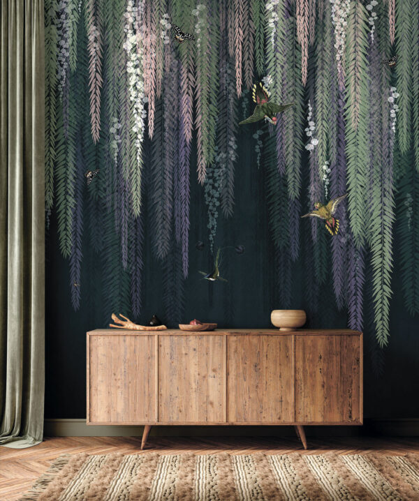 Fototapeten Vogel fliegt durch die Luft