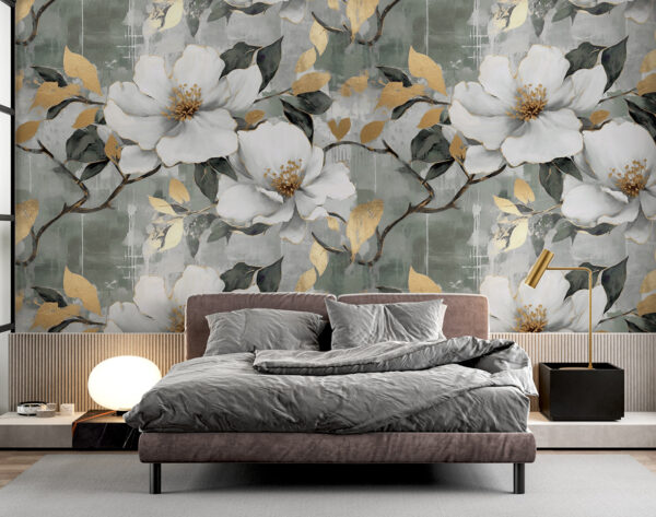 Zarte Blumen mit künstlerischem Flair Fototapeten Zarte Blumen mit künstlerischem Flair
