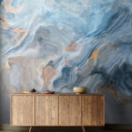 Fototapeten Abstrakte Wirbel in sanften Farbtönen