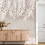 Fototapeten Elegantes Design mit Palmenblattmuster