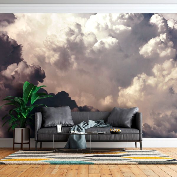 Am Himmel ziehen dramatische Wolken auf Fototapeten Am Himmel ziehen dramatische Wolken auf