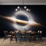Fototapeten Wirbelndes kosmisches Phänomen im Weltraum