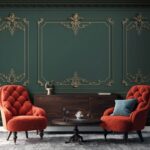 Fototapeten Eleganter Wandschmuck in satten Tönen