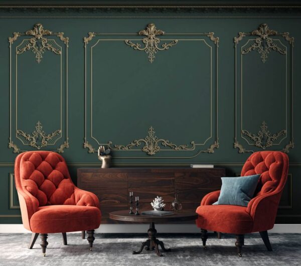 Fototapeten Eleganter Wandschmuck in satten Tönen