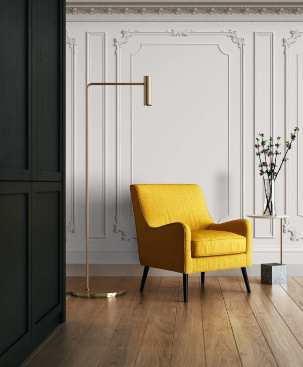 Fototapeten Fototapeten Elegante weiße Wand mit verschnörkeltem Design. (Artikelnummer: u72616)