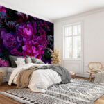 Fototapeten Gruppe violetter Blumen