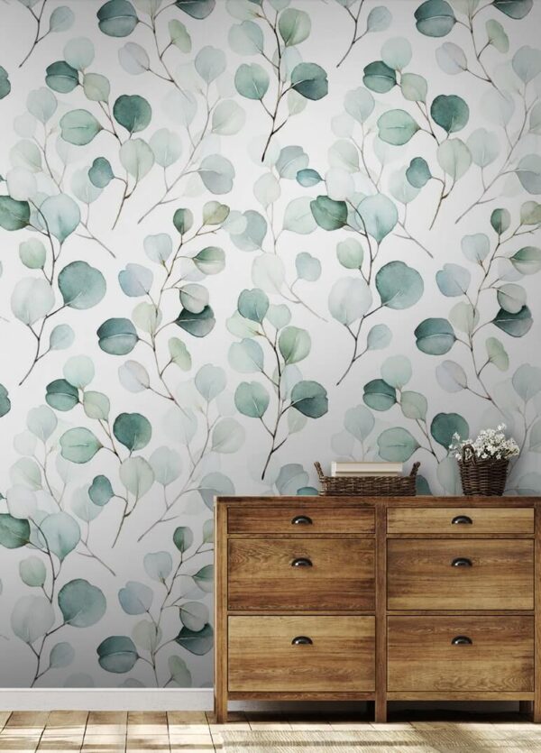 Fototapeten Weiße Blume auf einem Zweig