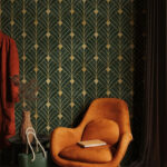 Fototapeten Elegantes geometrisches Blattmuster