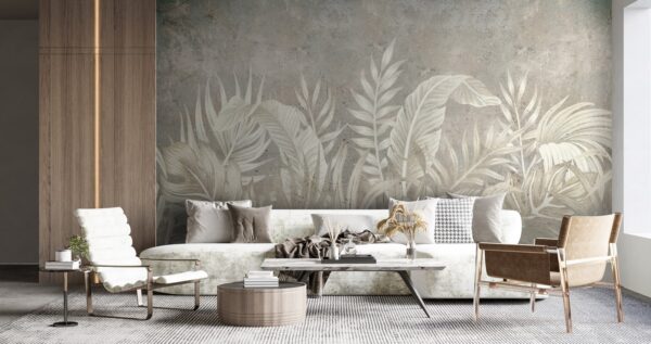 Fototapeten Gelassene botanische Eleganz in der Ausstellung