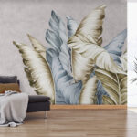 Fototapeten Von der Natur inspirierte Blatt-Design-Elemente