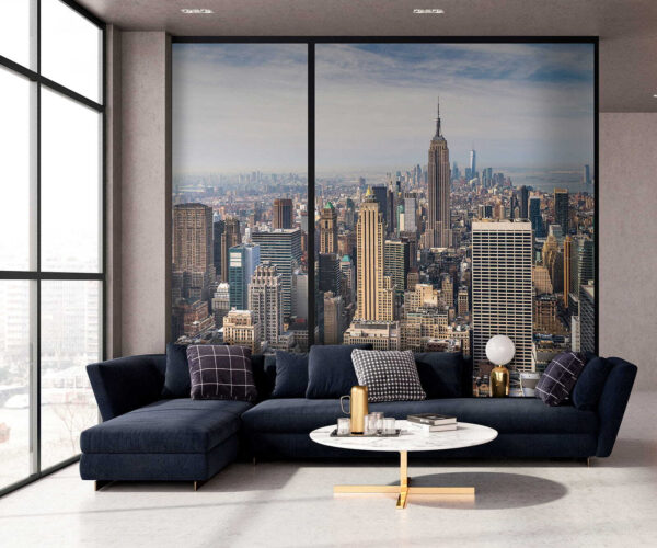 Skyline von New York City als Panorama Fototapeten Skyline von New York City als Panorama