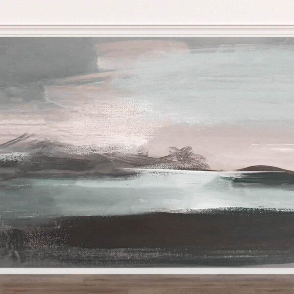 Fototapeten Malerei eines Gewässers