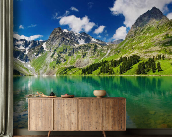 Großer Felsen im Wasser Fototapeten Großer Felsen im Wasser