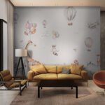 Fototapeten Karikatur eines Nilpferdes