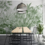 Fototapeten Dschungellandschaft mit üppiger Vegetation