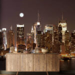 Fototapeten Vollmond am Himmel