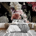 Fototapeten Florales Muster von Blumen