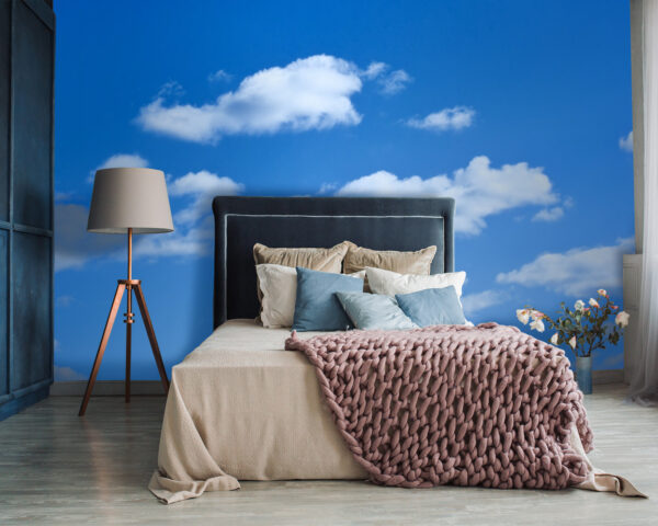 Blauer Himmel mit Wolken Fototapeten Blauer Himmel mit Wolken