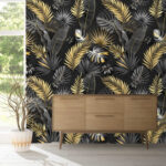 Fototapeten Elegantes tropisches Blattmuster