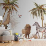 Fototapeten Aquarell eines Zebras