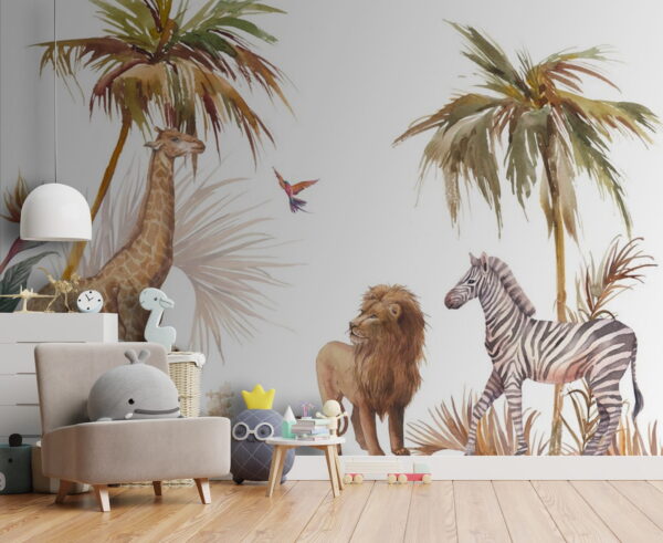Aquarell eines Zebras Fototapeten Aquarell eines Zebras