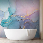 Fototapeten Ätherischer Azure Flow mit Pastellfarben