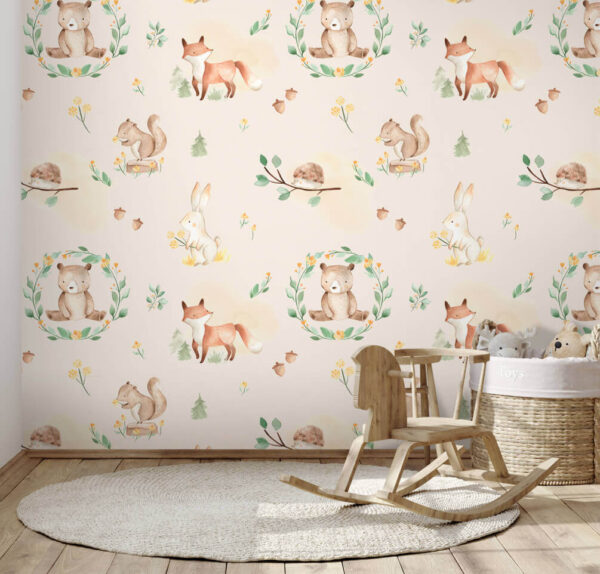 Fototapeten Muster von Tieren und Pflanzen