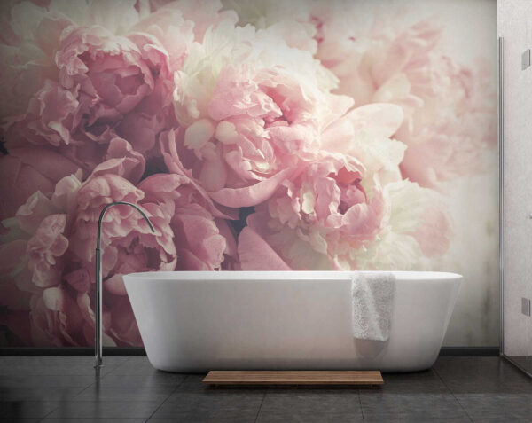 Strauß mit rosa und weißen Blumen Fototapeten Strauß mit rosa und weißen Blumen