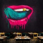 Fototapeten Kräftige Farben und verspieltes Auftreten