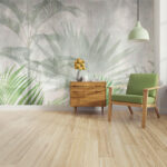 Fototapeten Schatten einer Palme