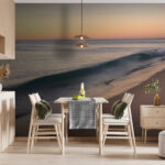 Fototapeten Welle am Strand