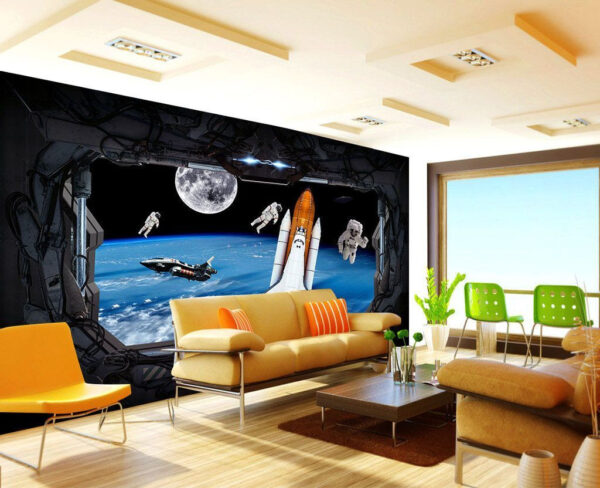 Space Shuttle und Astronauten im Weltraum Fototapeten Space Shuttle und Astronauten im Weltraum