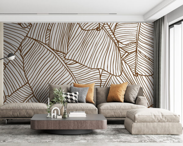 Fototapeten Natürliche Eleganz in detaillierten Mustern