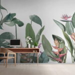 Fototapeten Üppiges Laubdesign für Naturliebhaber