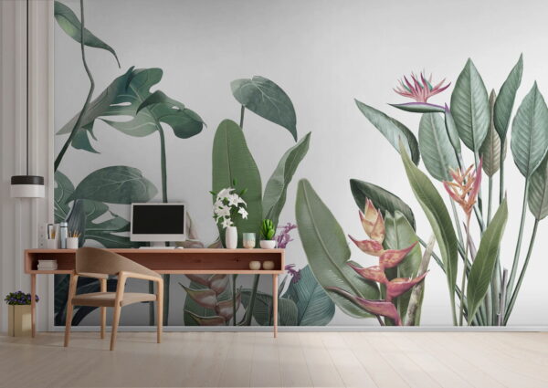 Üppiges Laubdesign für Naturliebhaber Fototapeten Üppiges Laubdesign für Naturliebhaber