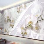 Fototapeten Zarte Orchideen auf einem weichen Hintergrund