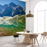 Fototapeten Großer Felsen im Wasser