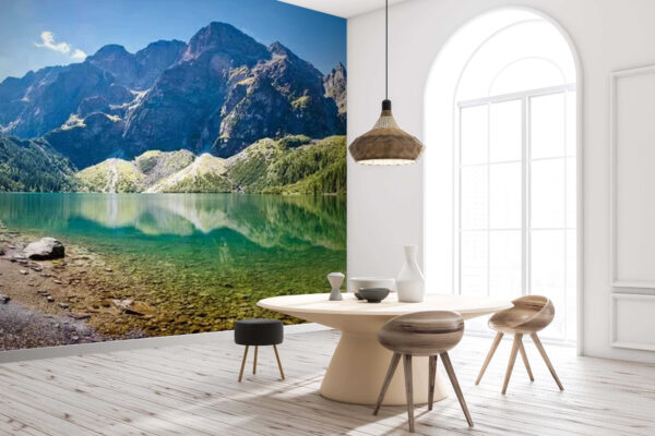 Großer Felsen im Wasser Fototapeten Großer Felsen im Wasser