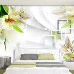 Fototapeten Elegante Blüten vor einem sanften Hintergrund