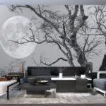 Fototapeten Der Mond am Himmel