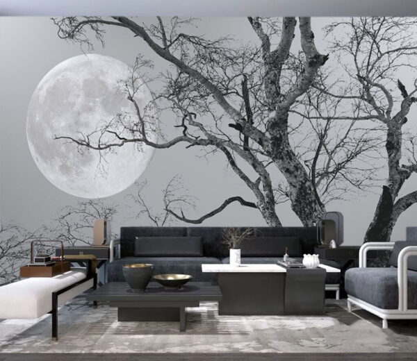Der Mond am Himmel Fototapeten Der Mond am Himmel