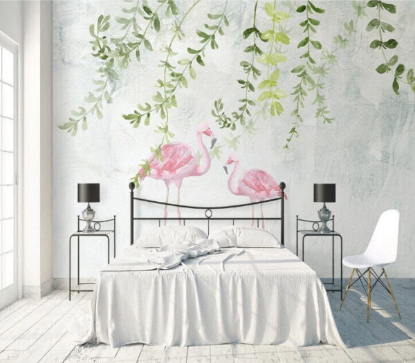 Aquarell eines Flamingos Fototapeten Aquarell eines Flamingos