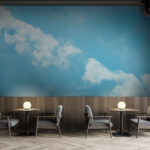 Fototapeten Blauer Himmel mit Wolken