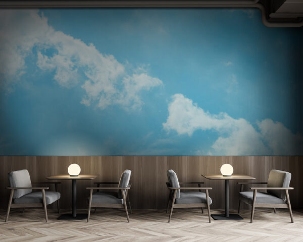 Blauer Himmel mit Wolken Fototapeten Blauer Himmel mit Wolken