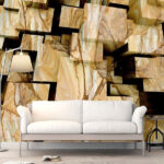 Fototapeten Gruppe von Würfeln mit verschiedenen Farben