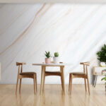 Fototapeten Weiße Oberfläche mit Vogelfuß