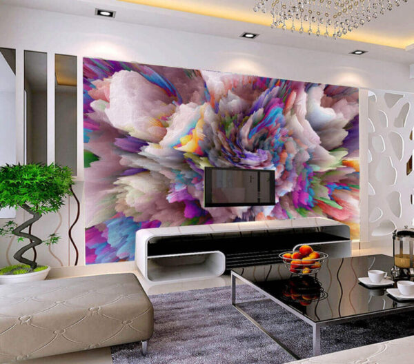 Fototapeten Bunte Explosion von Farbe