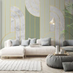 Fototapeten Elegantes Muster mit beruhigenden Farben