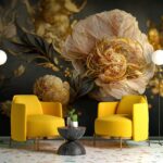 Fototapeten Zarte Rosen in satten Farbtönen