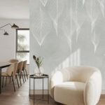 Fototapeten Elegantes geometrisches Muster auf weichem Hintergrund.